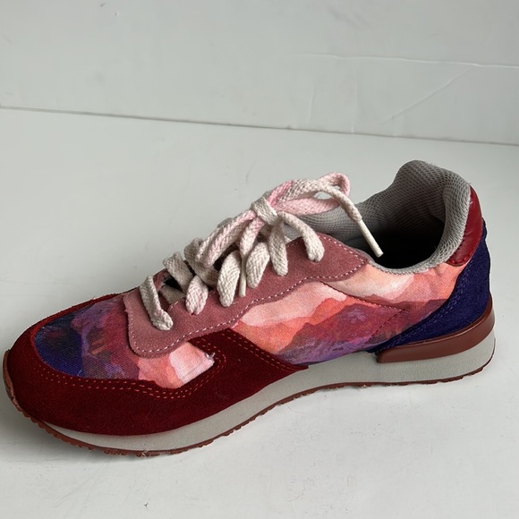 Inkkas Andes Joggers handcrafted suede and polyester mountains red and pink - Picture 10 of 16